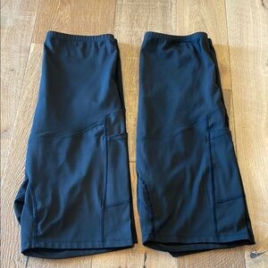 Lot of 2 Black Athletic Bike Shorts
